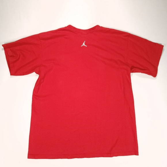 Vtg Air Jordan III 3 Spike Lee Mars Blackmon Graphic Tee Red Mens XL Small Hole - Picture 3 of 14